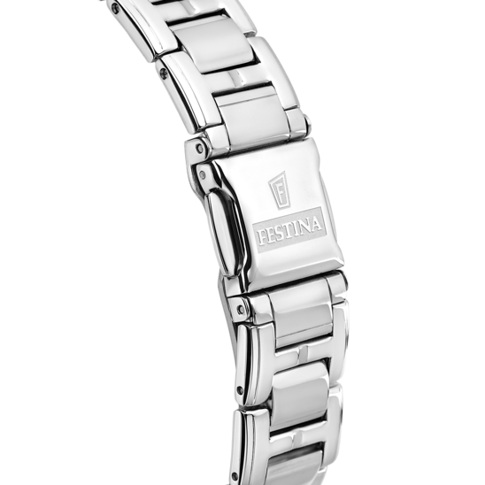 FESTINA CERAMIC WATCH F20497/1 WHITE STEEL STRAP, WOMEN