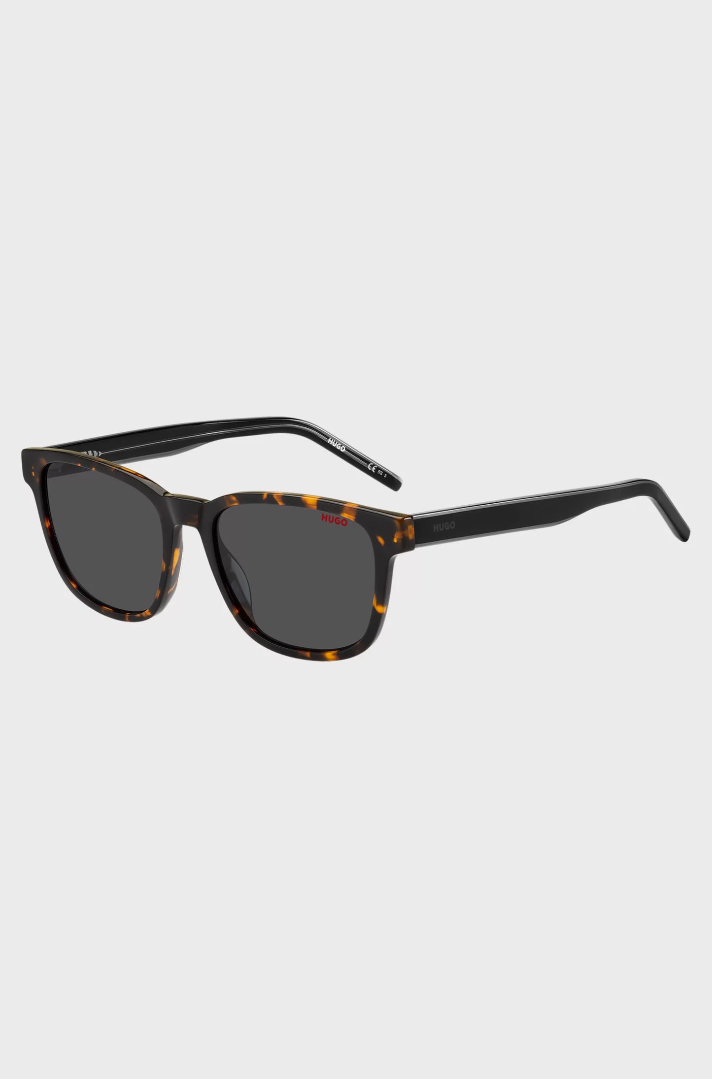 HORN-ACETATE SUNGLASSES WITH BRANDED TEMPLES