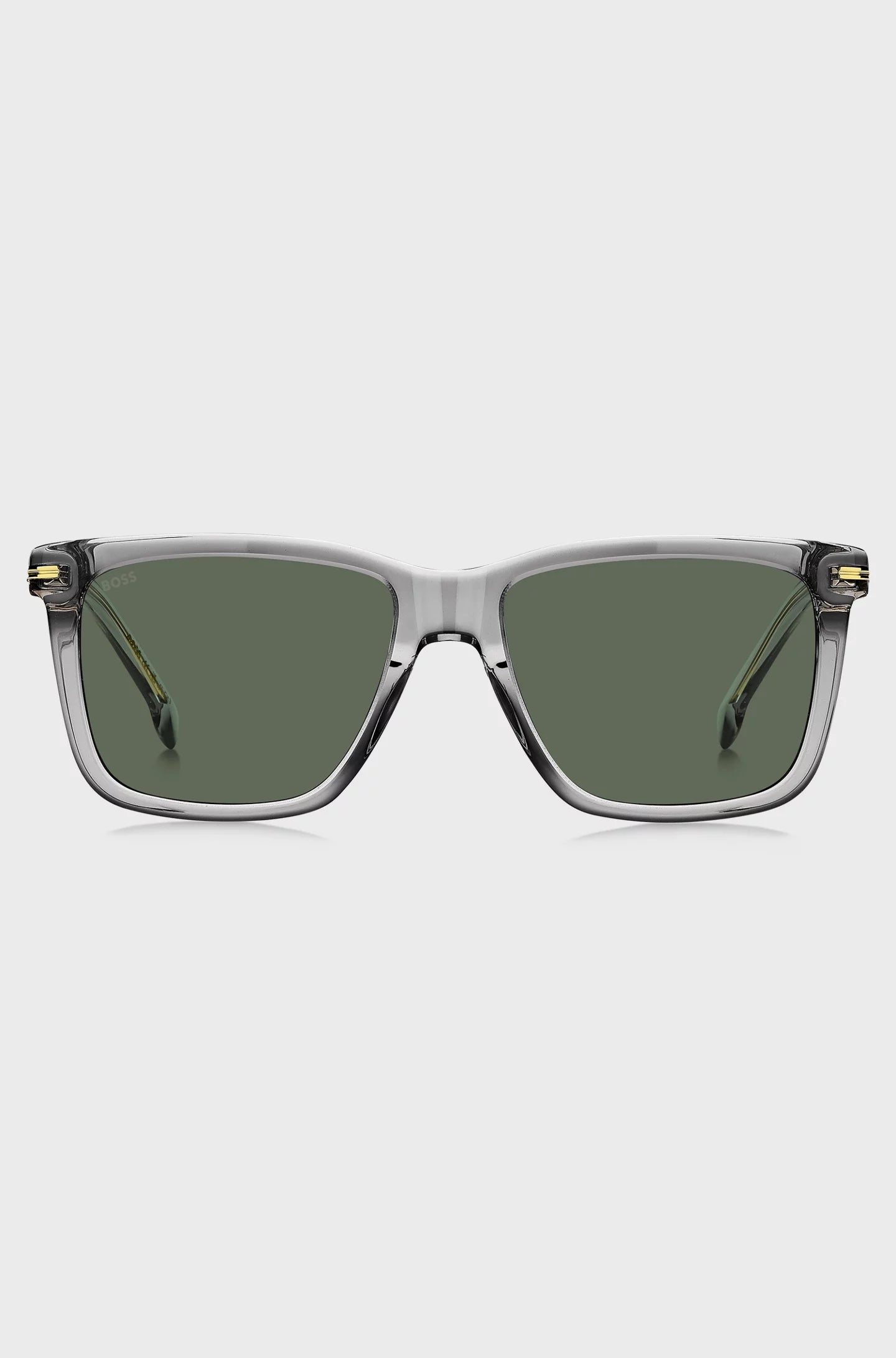 TRANSPARENT-ACETATE SUNGLASSES WITH SIGNATURE HARDWARE