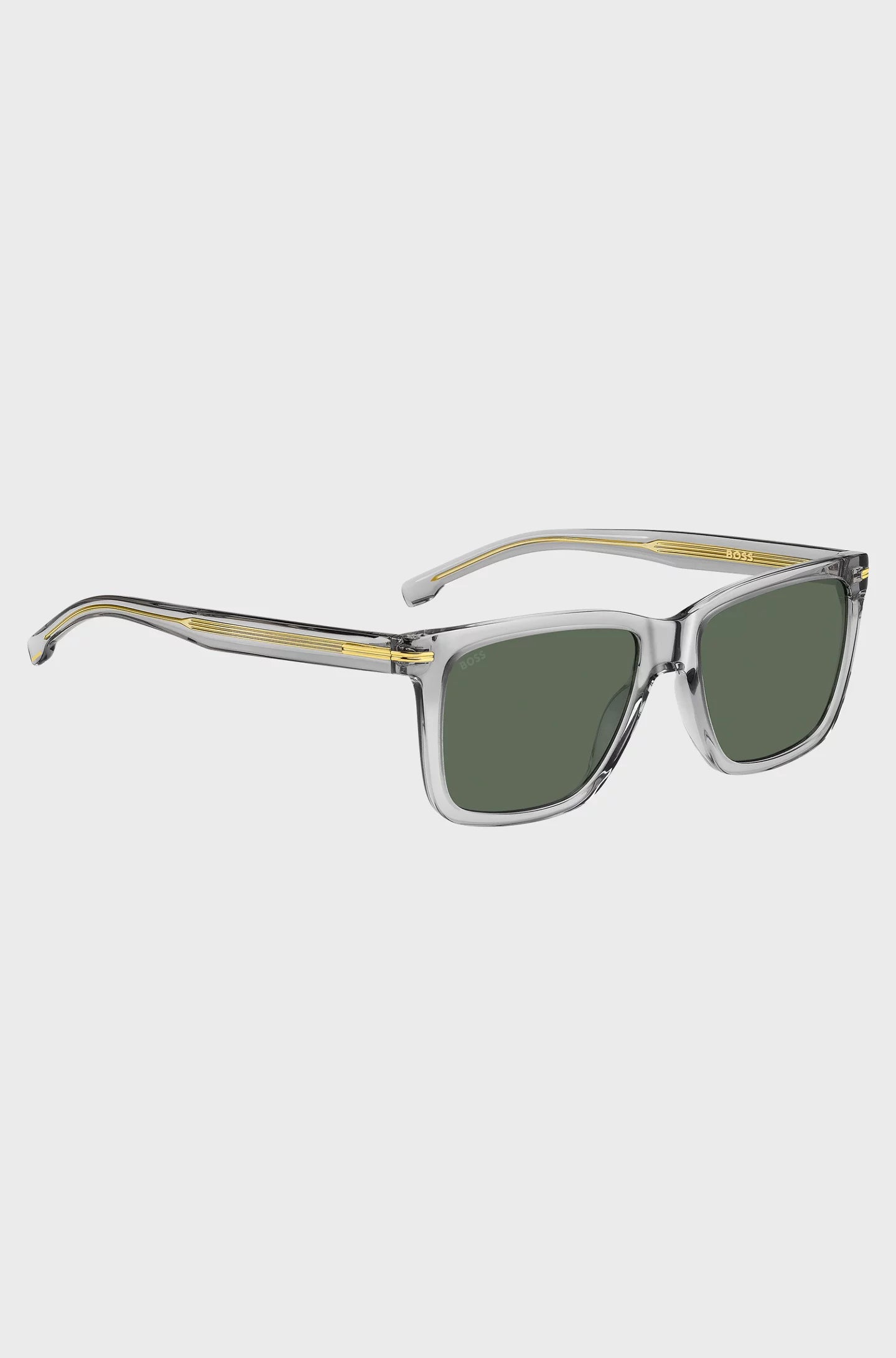 TRANSPARENT-ACETATE SUNGLASSES WITH SIGNATURE HARDWARE