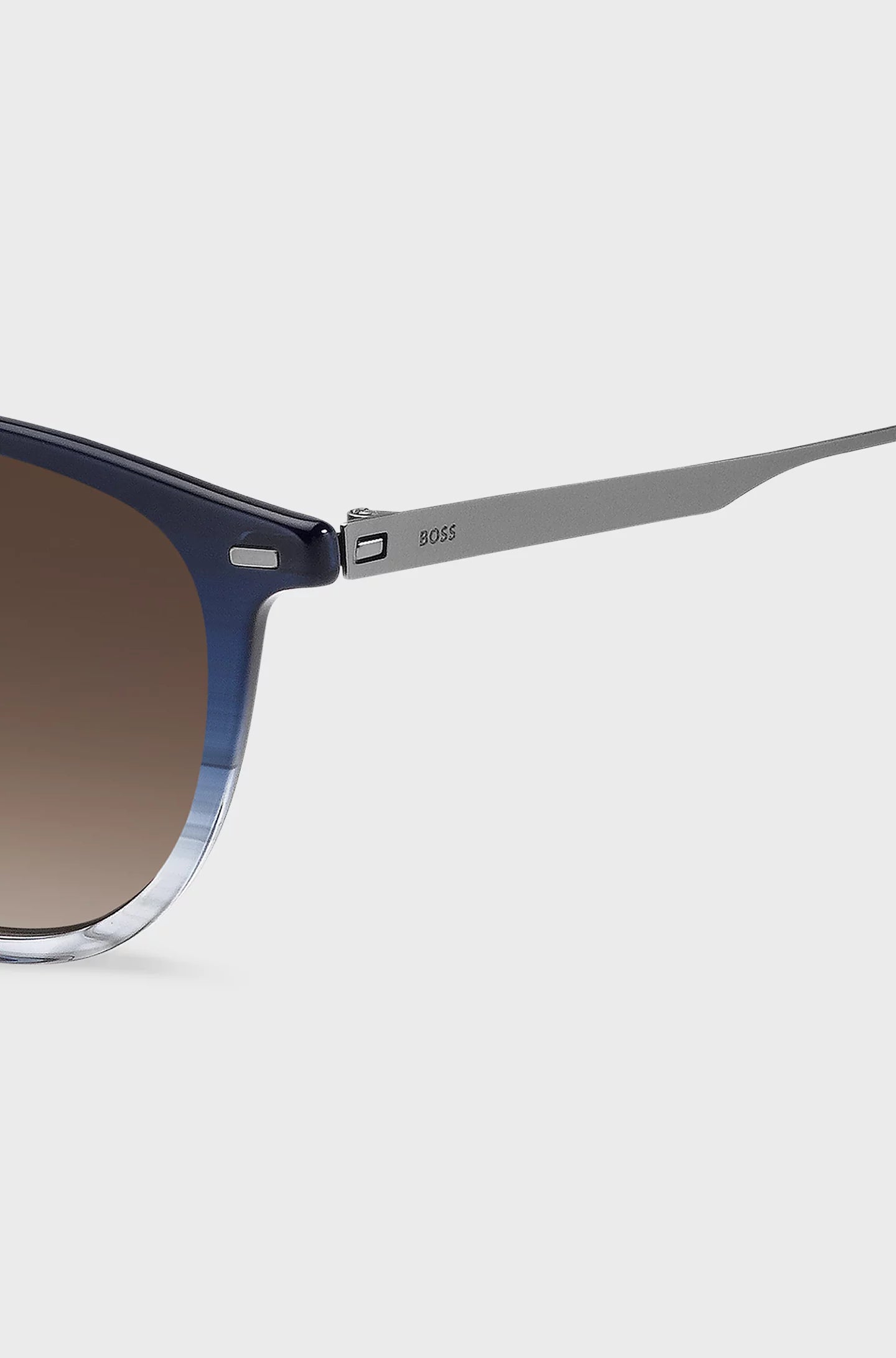 BLUE-ACETATE SUNGLASSES WITH GRADIENT EFFECT