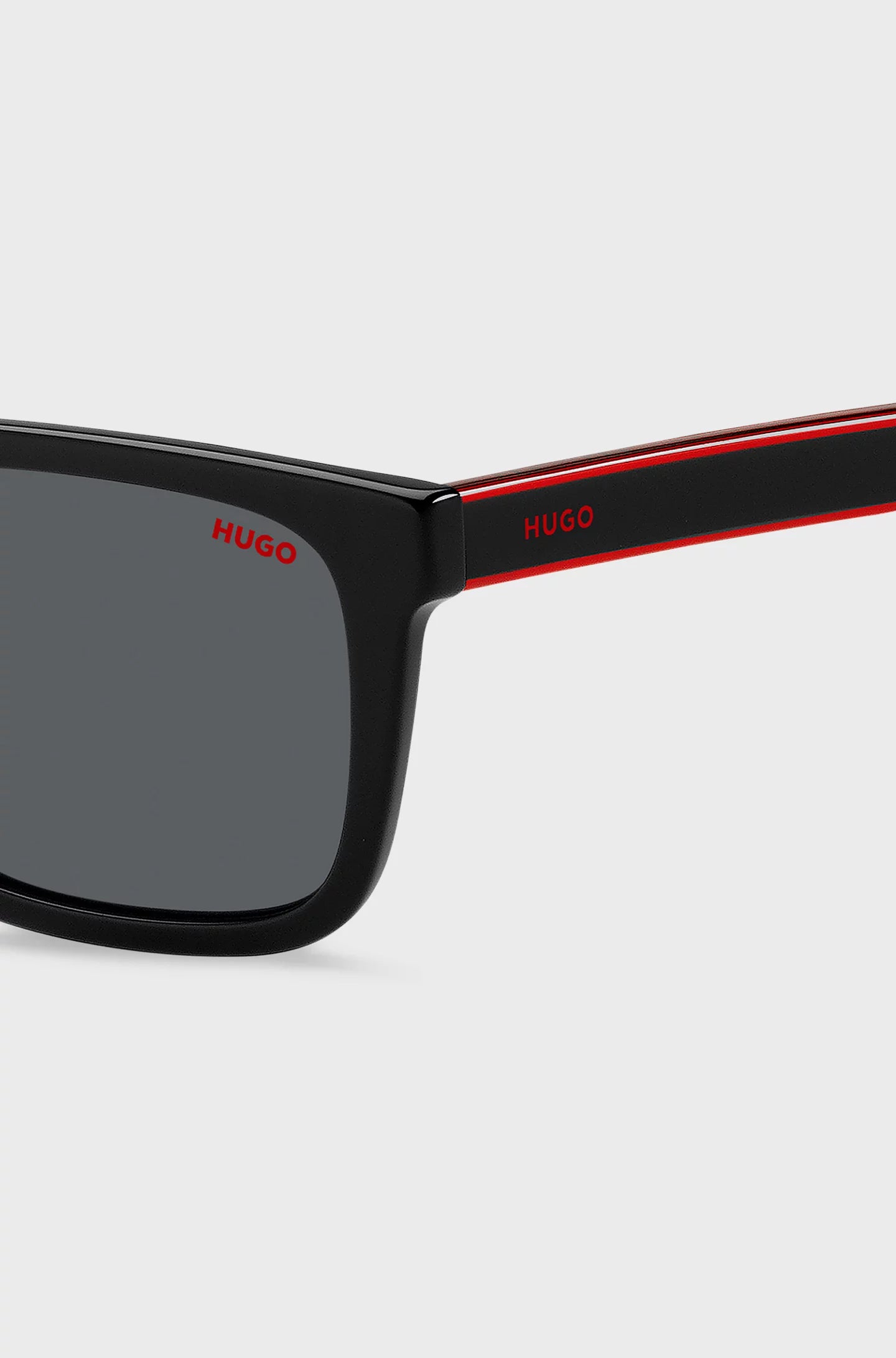 BLACK-ACETATE SUNGLASSES WITH LAYERED TEMPLES