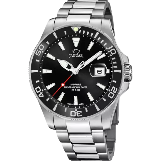 BLACK MEN'S WATCH JAGUAR PRO DIVER J860/D