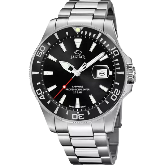 BLACK MEN'S WATCH JAGUAR PRO DIVER J860/D