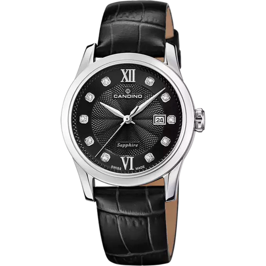 Swiss Women's CANDINO watch, black. Collection LADY ELEGANCE. C4736/4