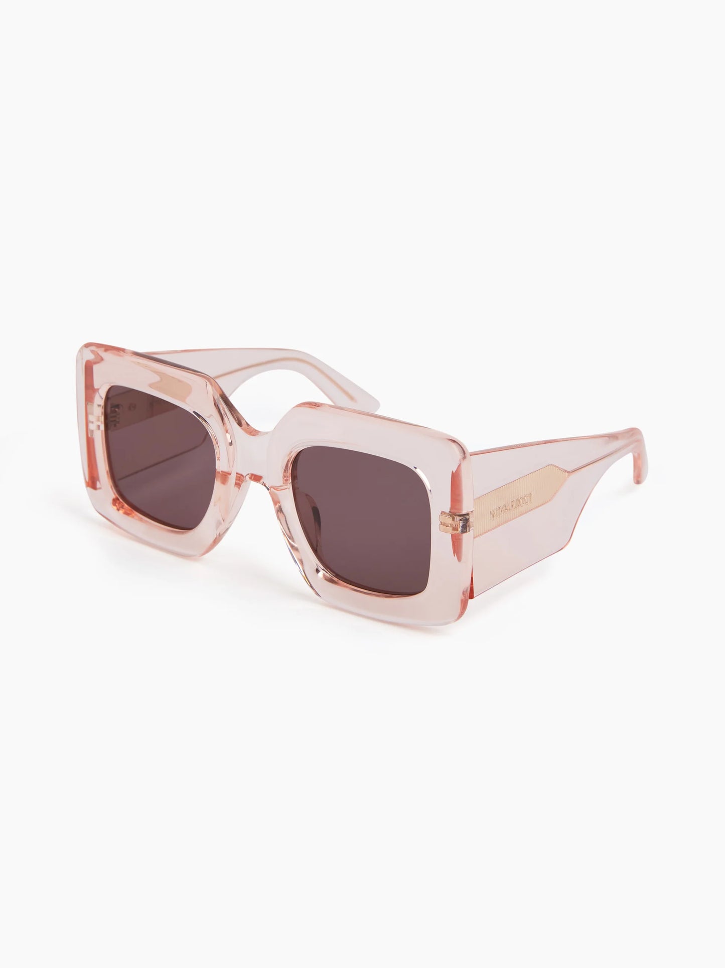 PRECIOUS SQUARE SHINY TRANSPARENT SUNGLASSES