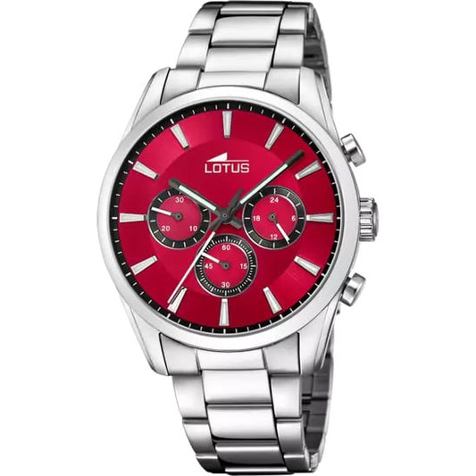 LOTUS MEN'S RED 316L STAINLESS STEEL WATCH BRACELET 18922/5