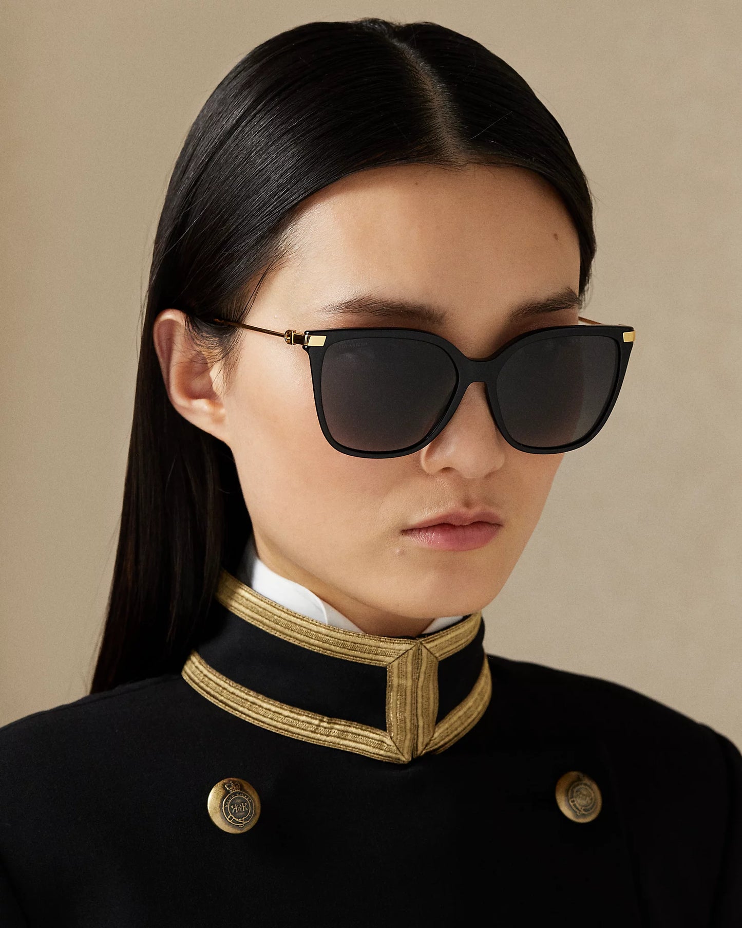 Stirrup Kate Sunglasses (Shiny Black)