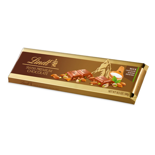 Gold Bar Milk Almond Pistachio 300g