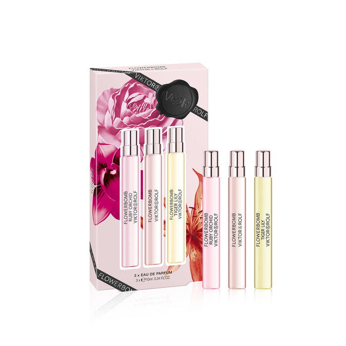 FLOWERBOMB TRAVEL PERFUME TRIO GIFT SET